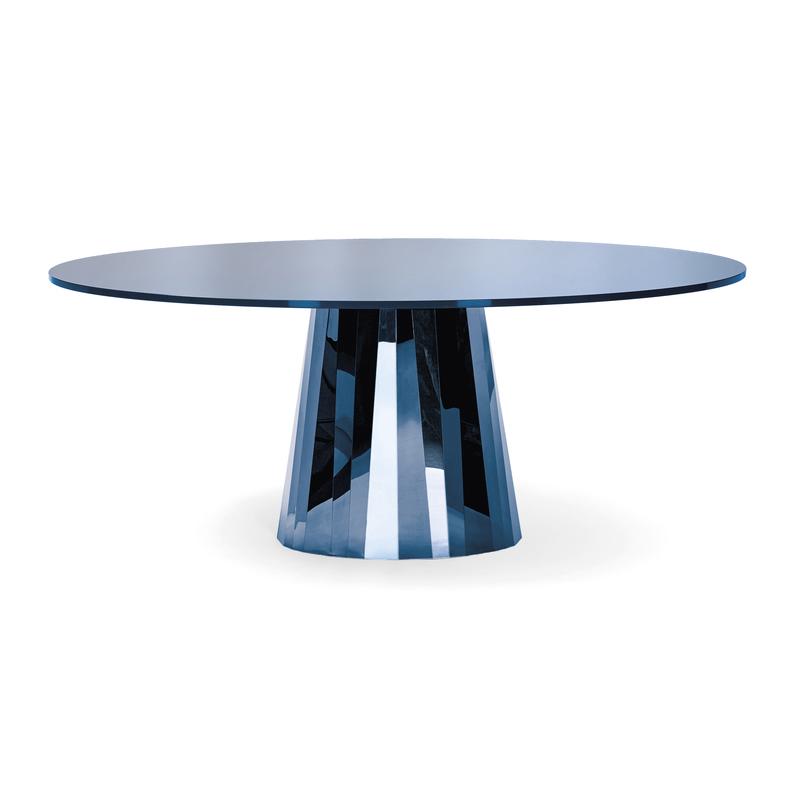 CLASSICON table PLI (Bleu - cristal et acier)