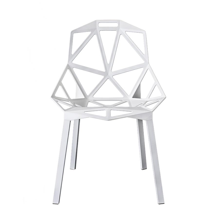 MAGIS set de 2 chaises CHAIR_ONE (Blanc, pieds blanches - Aluminium)