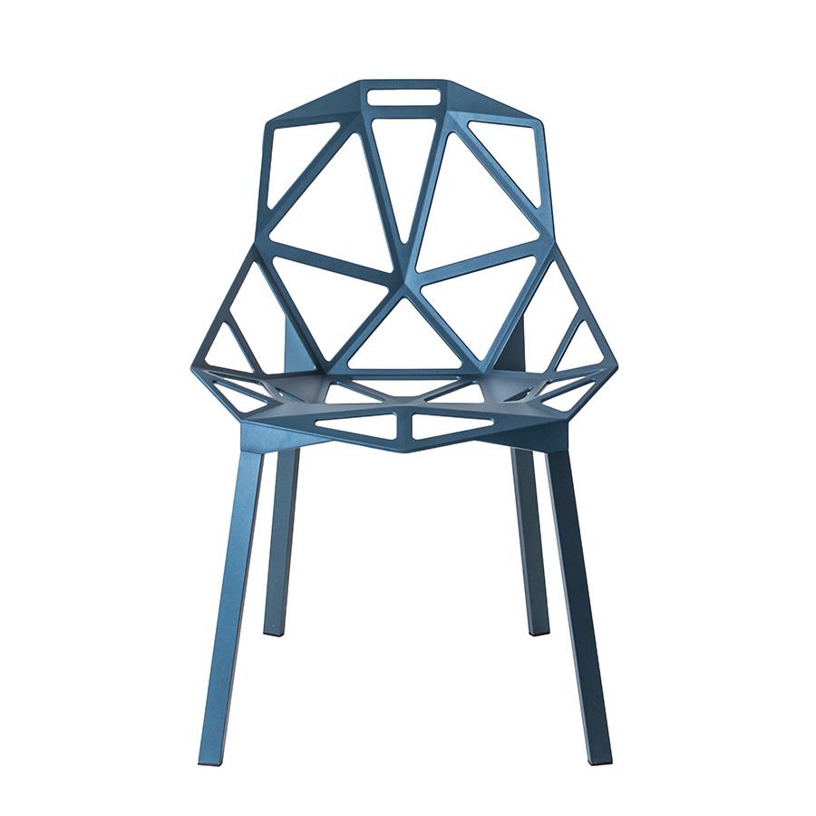 MAGIS set de 2 chaises CHAIR_ONE (Bleu, pieds bleues - Aluminium)