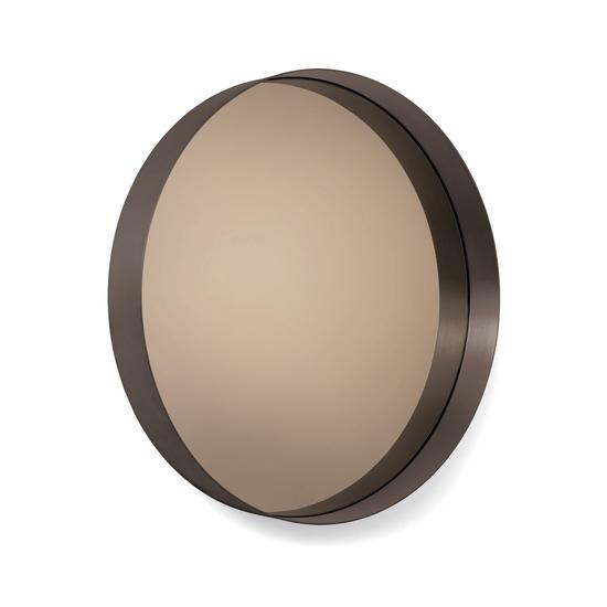 CLASSICON miroir murale CYPRIS Ø 75 cm (Ottone brunito e vetro bronzo fumé - Métal et verre)