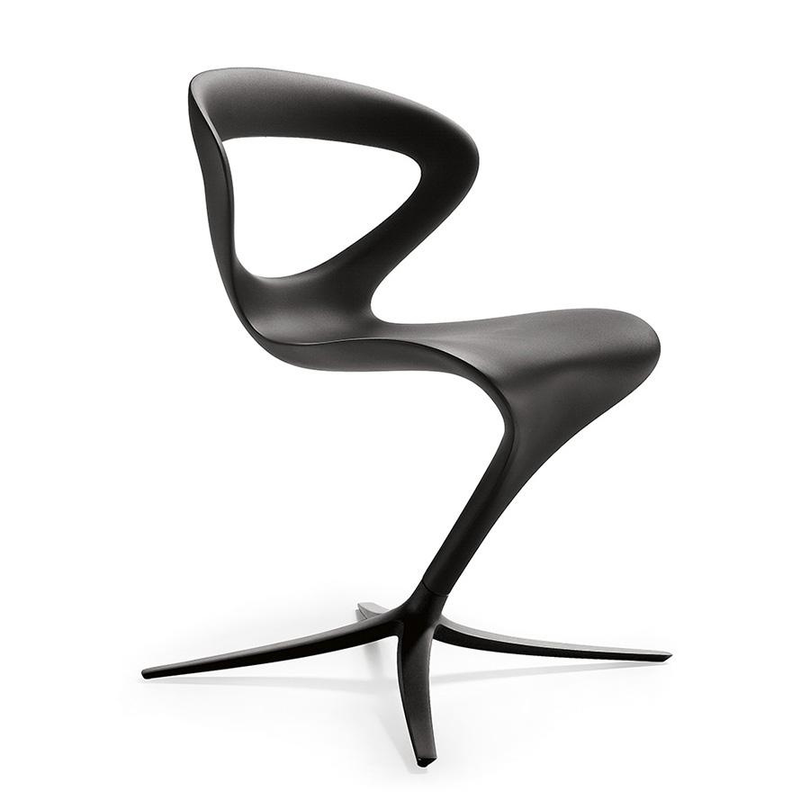 INFINITI chaise CALLITA CHAIR (Noir - polyuréthane/aluminium)