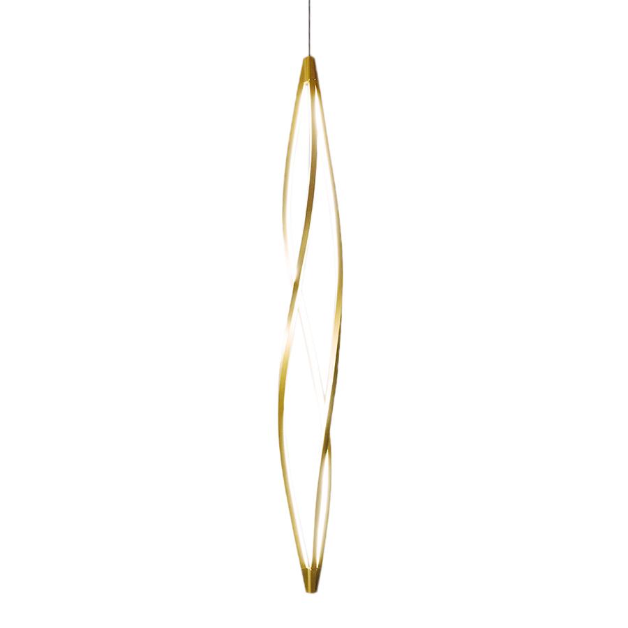NEMO lampe à suspension IN THE WIND VERTICAL (Or, 2700K - aluminium, PMMA)