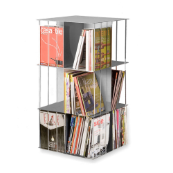 KRIPTONITE free-standing bookcase KROSSING ROTANTE 50x50xH99 cm ALUMINIUM