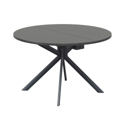 CONNUBIA extensible table with matt grey base GIOVE CB/4739-D 120 cm