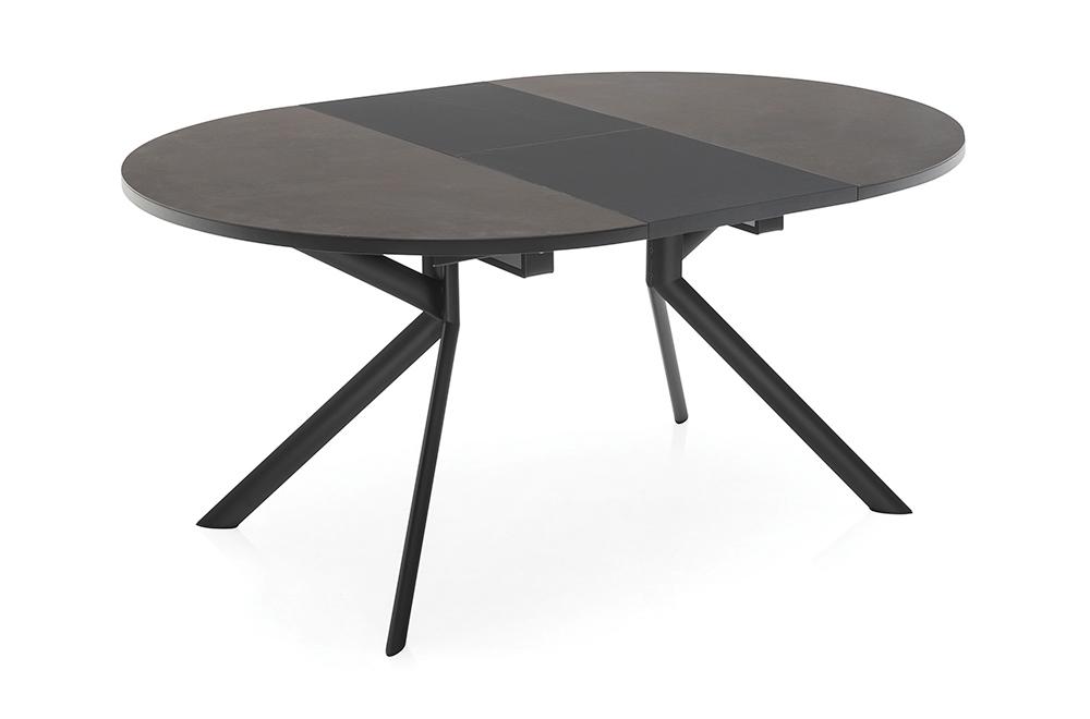 CONNUBIA table extensible à rallonge avec piètement noir mat GIOVE CB/4739-D 120 cm