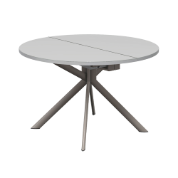 CONNUBIA extensible table with matt dove base GIOVE CB/4739-D 120 cm