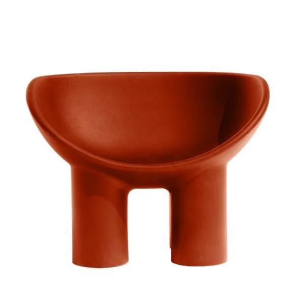 DRIADE fauteuil pour l'extérieur ROLY POLY (Rouge brique - Polyéthylène)
