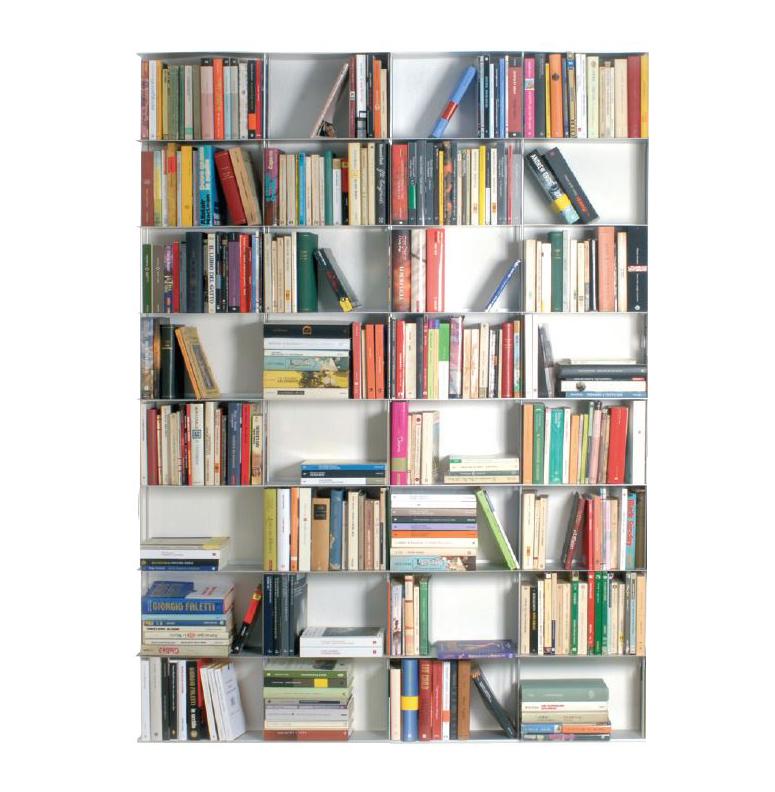 KRIPTONITE bibliothèque murale KROSSING 133 x H 200 cm (Noir mat - Métal)