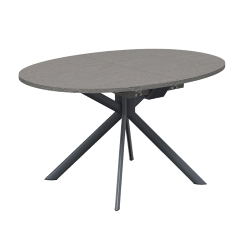 CONNUBIA table extensible à rallonge avec piètement gris mat GIOVE CB/4739-D 140 cm