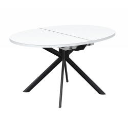 CONNUBIA extensible table with matt black base GIOVE CB/4739-D 140 cm