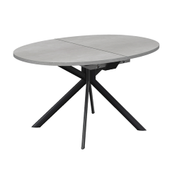 CONNUBIA extensible table with matt black base GIOVE CB/4739-D 140 cm