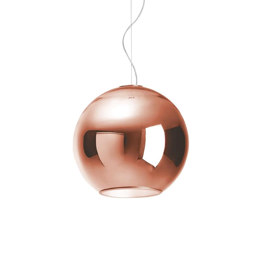 FONTANA ARTE lampe à suspension GLOBO DI LUCE MEDIUM (Cuivre - verre et métal)