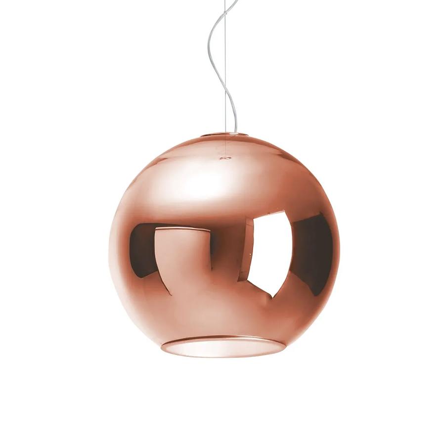 FONTANA ARTE lampe à suspension GLOBO DI LUCE LARGE (Cuivre - verre et métal)