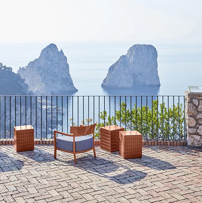 KARTELL outdoor armchair CARA OUTDOOR