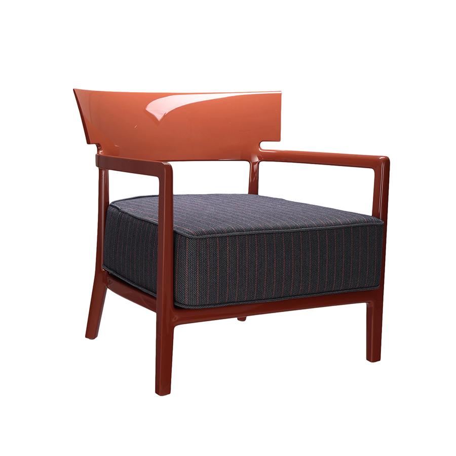 KARTELL fauteuil pour l'éxterieur CARA OUTDOOR (Rouille / Bleu et orange - Polycarbonate teint dans 