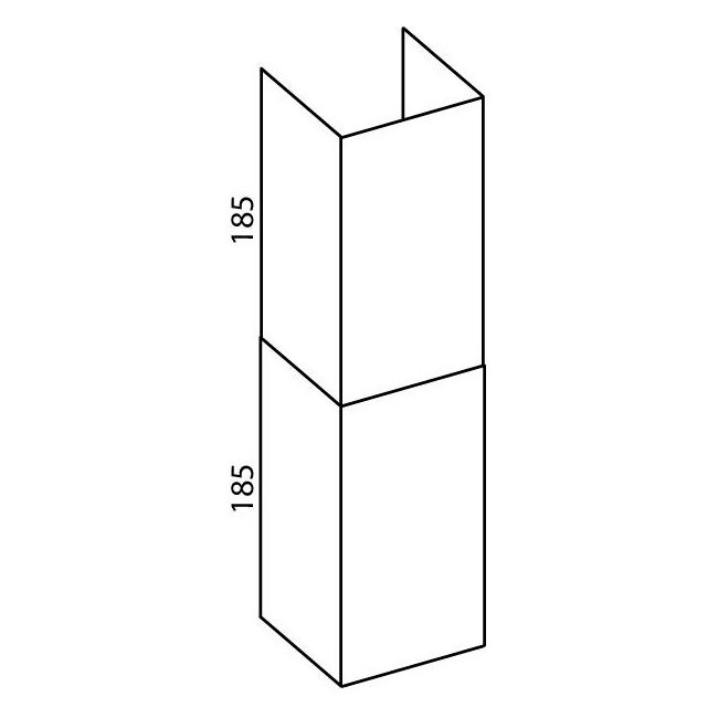 FALMEC cheminée télescopique 185+185 mm KCVJN.00#N