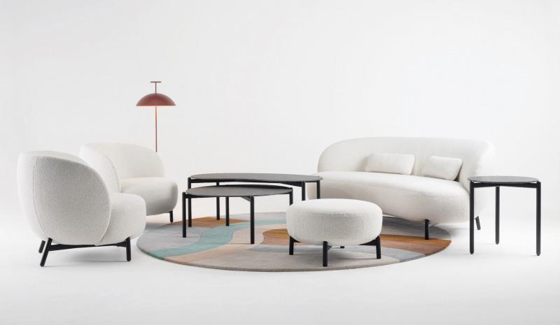 KARTELL cushion for sofa LUNAM fabric ORSETTO