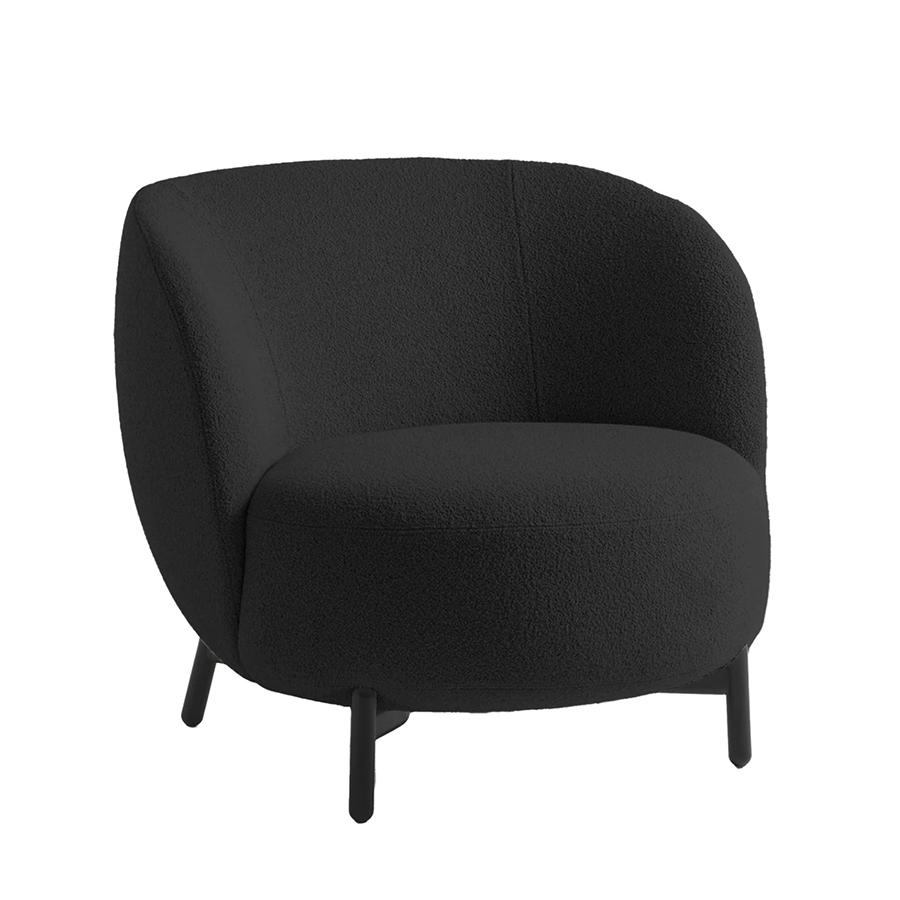 KARTELL fauteuil LUNAM tissu ORSETTO (Gris - Acier verni et tissu)