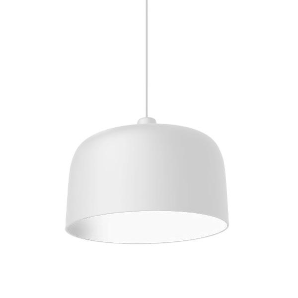 LUCEPLAN lampe à suspension ZILE LARGE (Blanc Opaque - Acier et PLA)