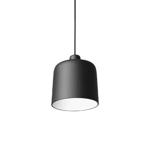 LUCEPLAN lampe à suspension ZILE SMALL (Noir mat - Acier et PLA)