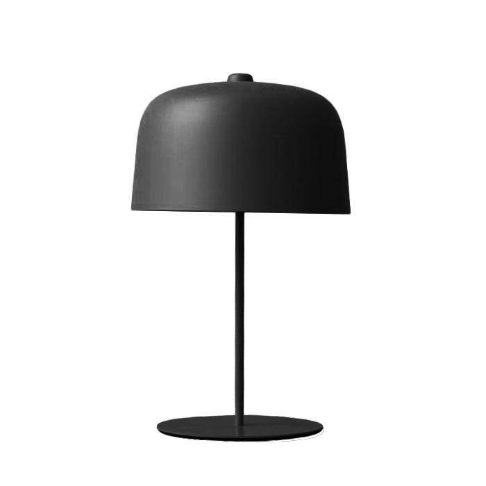 LUCEPLAN lampe de table ZILE LARGE (Noir mat - Acier et PLA)