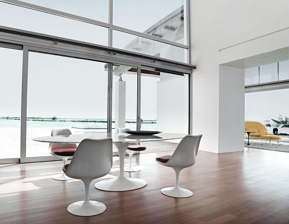 KNOLL swivel chair with cushion TULIP