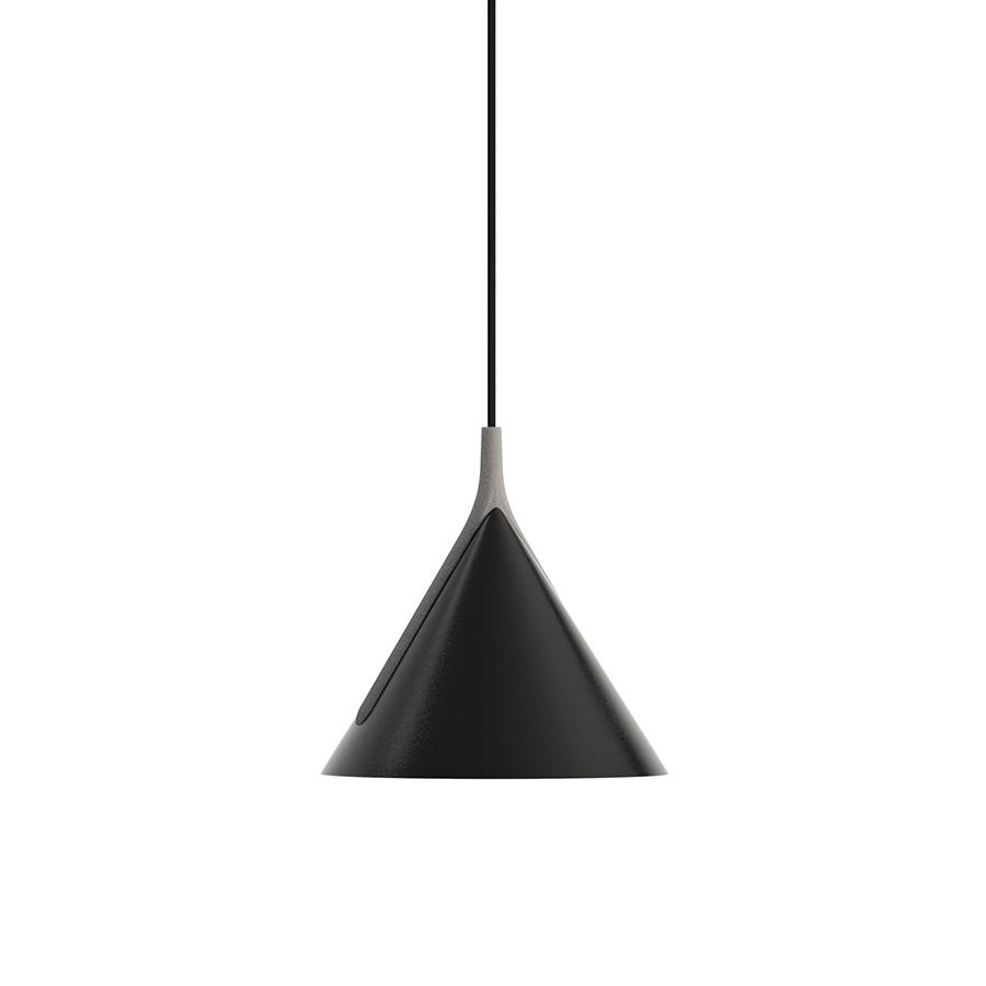 AXO LIGHT lampe à suspension JEWEL MONO BEAM 12° (2700K, noir / gris - Aluminium et nylon recyclé)
