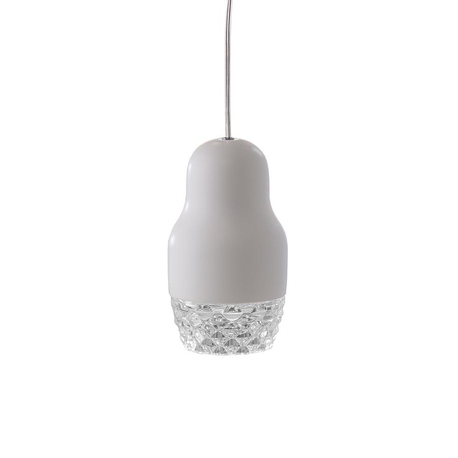 AXO LIGHT lampe à suspension FEDORA (Blanc - verre et métal)