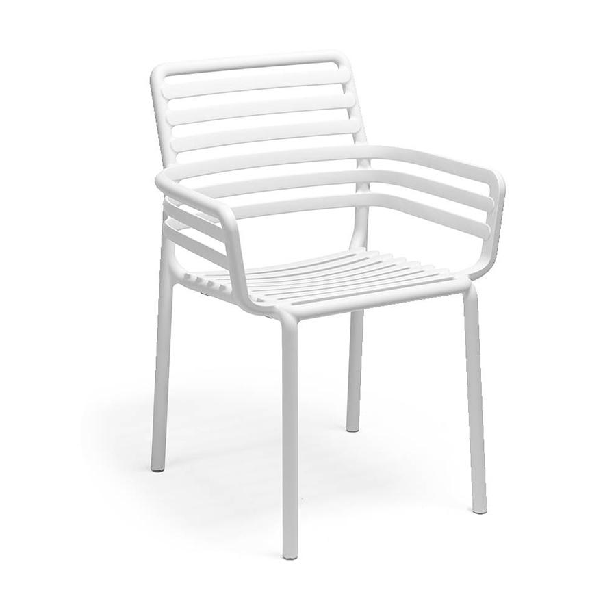 NARDI set de 2 fauteuils pour extérieur DOGA ARMCHAIR (Blanc - Polypropylène PRV)