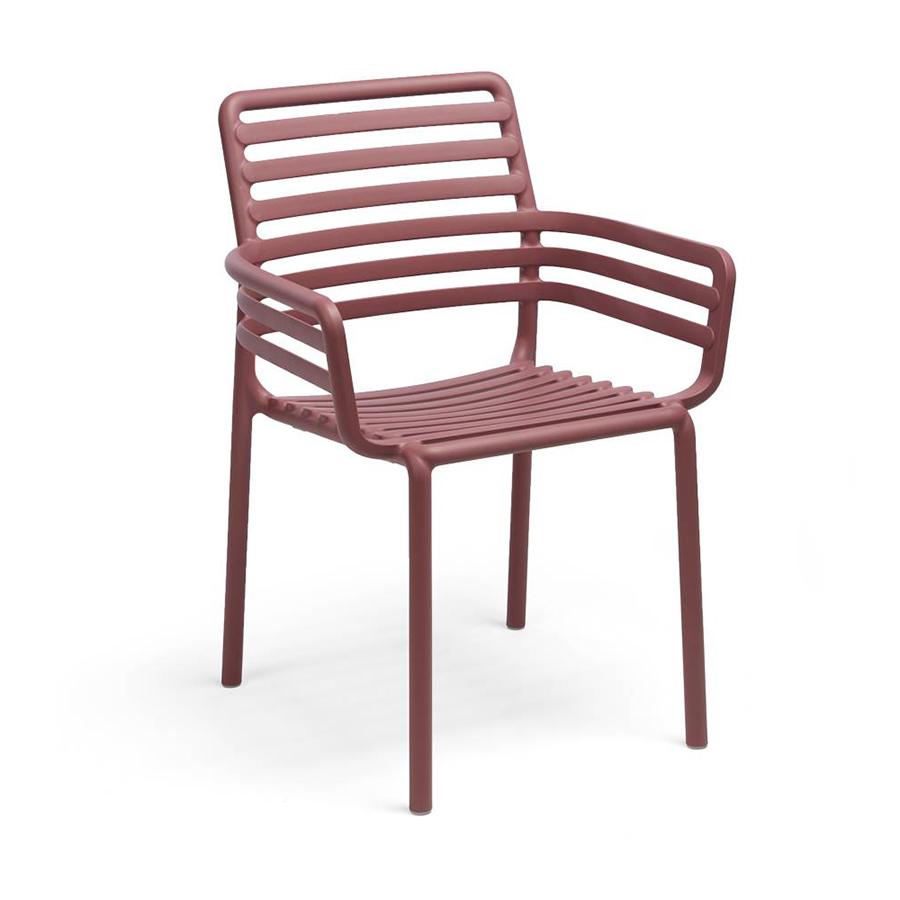 NARDI set de 2 fauteuils pour extérieur DOGA ARMCHAIR (Marsala - Polypropylène PRV)