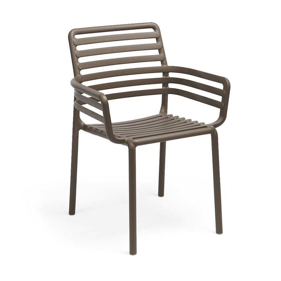 NARDI set de 2 fauteuils pour extérieur DOGA ARMCHAIR (Tabac - Polypropylène PRV)