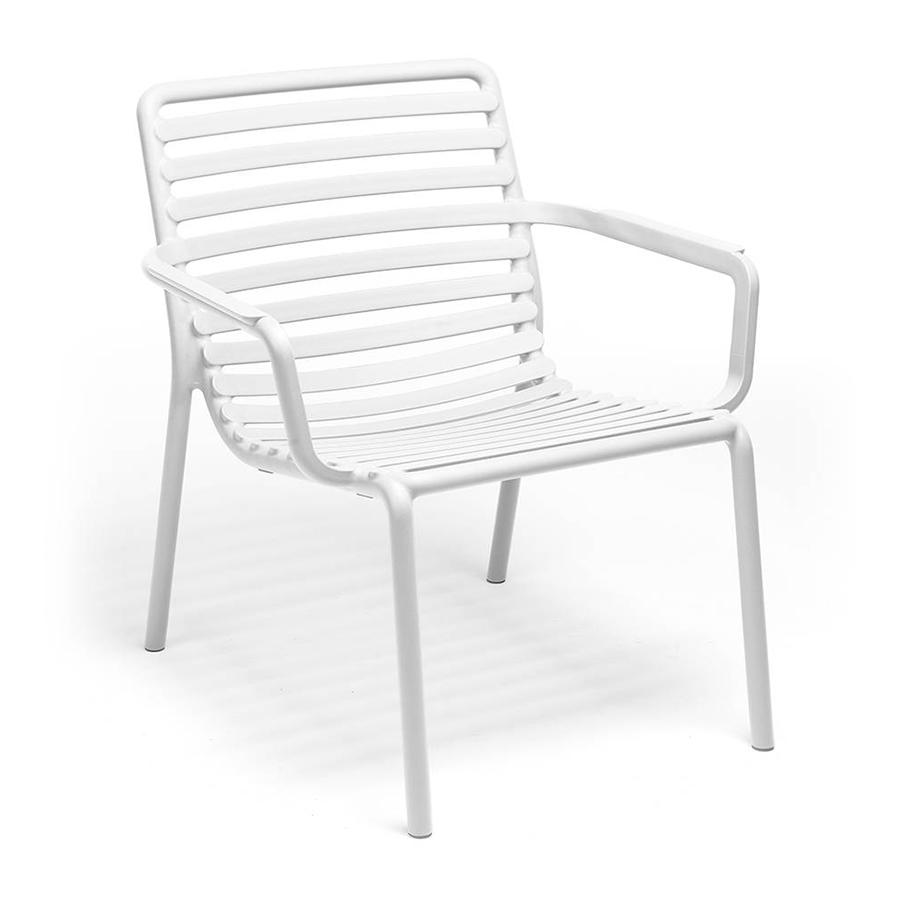 NARDI set de 2 fauteuils pour extérieur DOGA RELAX (Blanc - Polypropylène PRV)