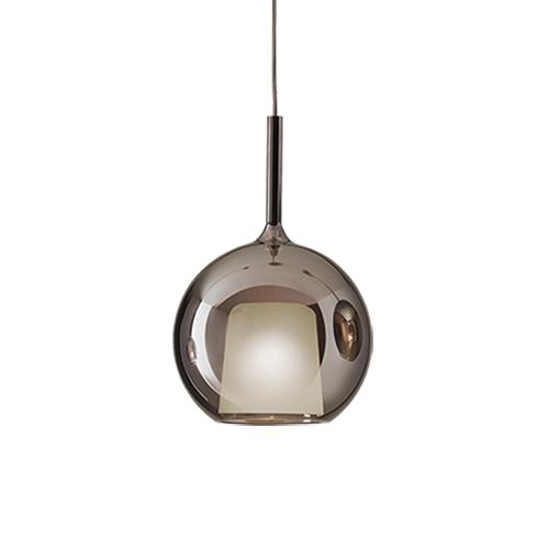 PENTA LIGHT lampe à suspension GLO (Large Ø 38 cm / Noir - verre et métal)