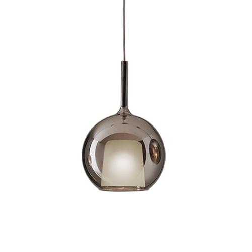 PENTA LIGHT lampe à suspension GLO (Medium Ø 25 cm / noir - verre et métal)