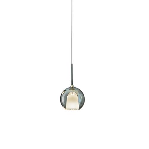 PENTA LIGHT lampe à suspension GLO (Mini Ø 13 cm / vert - verre et métal)