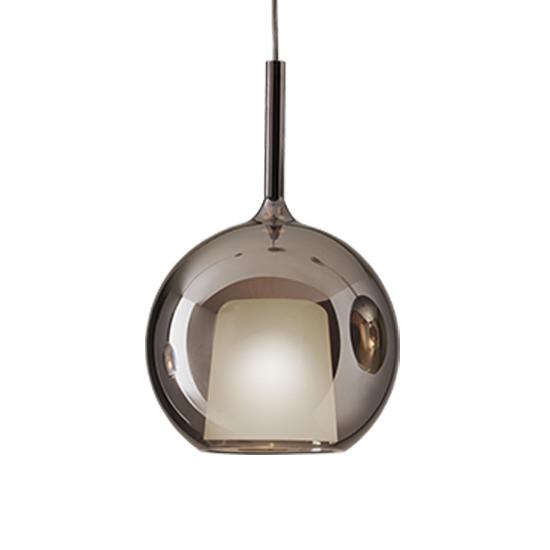 PENTA LIGHT lampe à suspension GLO MAXI (Ø 55 cm / Noir - verre et métal)