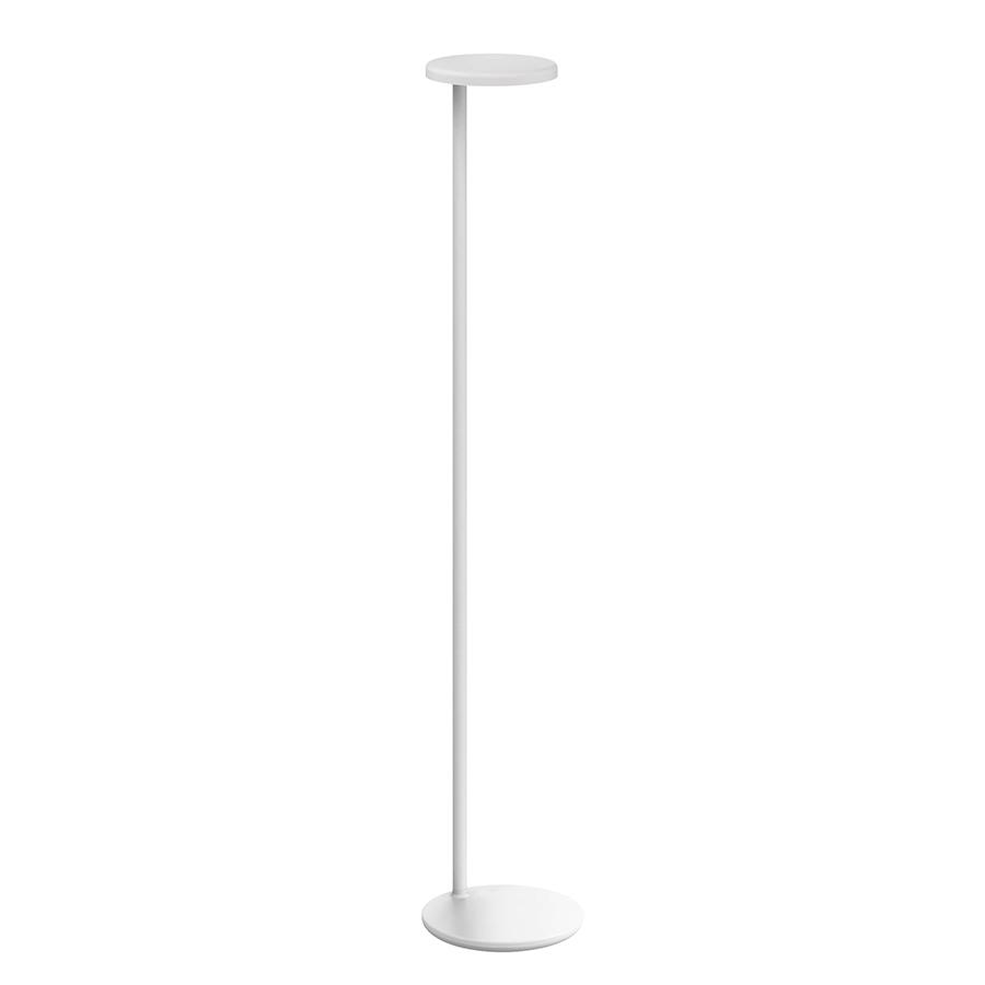FLOS lampadaire OBLIQUE (2700K, blanc opaque - Aluminium et méthacrylate)