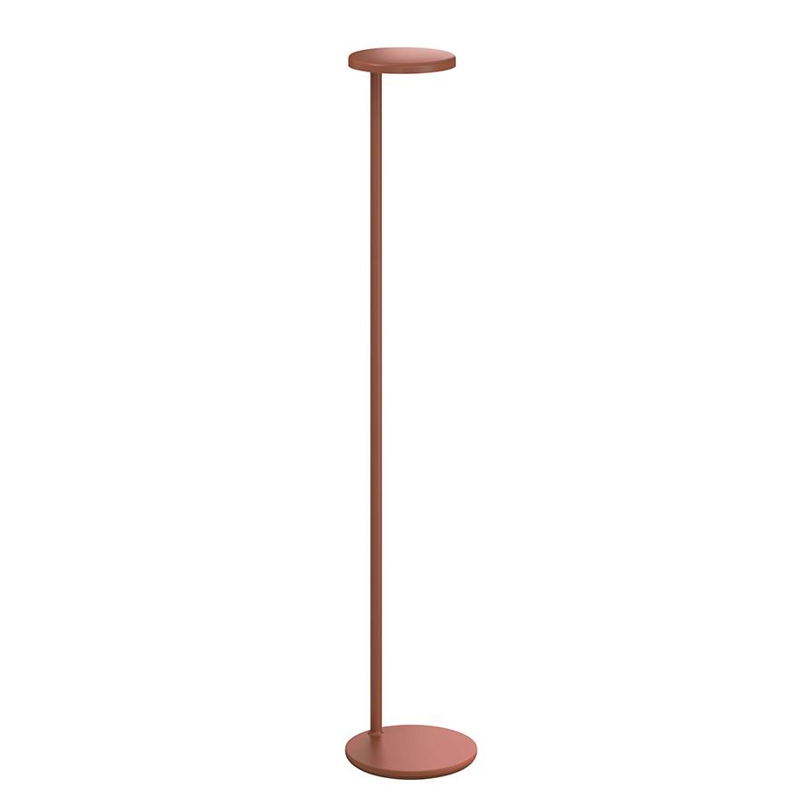 FLOS lampadaire OBLIQUE USB-C (2700K, rouille opaque - Aluminium et méthacrylate)