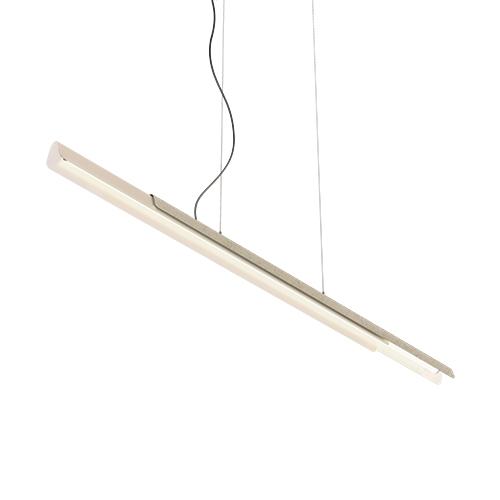 KDLN KUNDALINI lampe à suspension DALA LINEAR (Gris foncé et finition béton - Polyéthylène et alumin