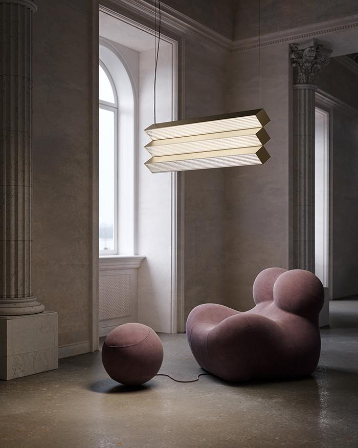 CONTARDI suspension lamp STICK TRIO