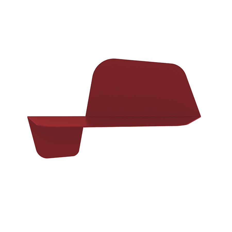 MEME DESIGN étagère FLAP 600 (Rosso Dalia - Métal)