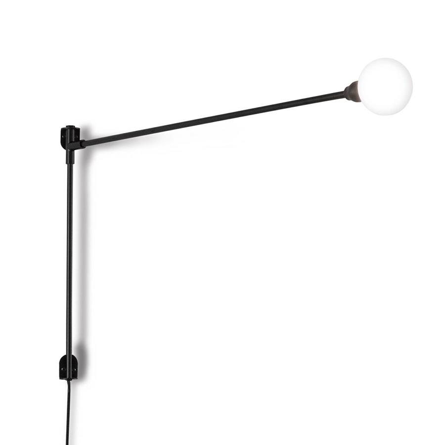 NEMO lampe murale POTENCE PIVOTANTE MINI (Noir - Aluminium)