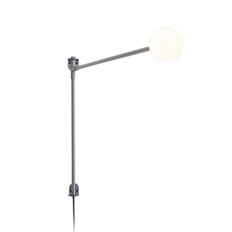 NEMO lampe murale POTENCE PIVOTANTE MINI (Gris - Aluminium)