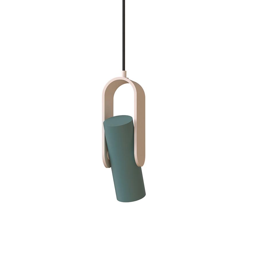 TOOY lampe à suspension NASTRO 563.11 (Beige / Grigio-verde - Aluminium et métal)