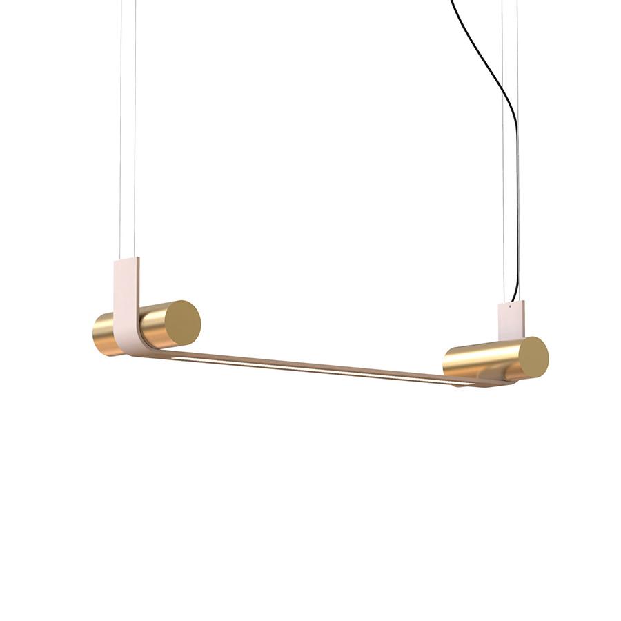 TOOY lampe à suspension NASTRO 563.21 (Beige / Laiton brossé - Aluminium et métal)