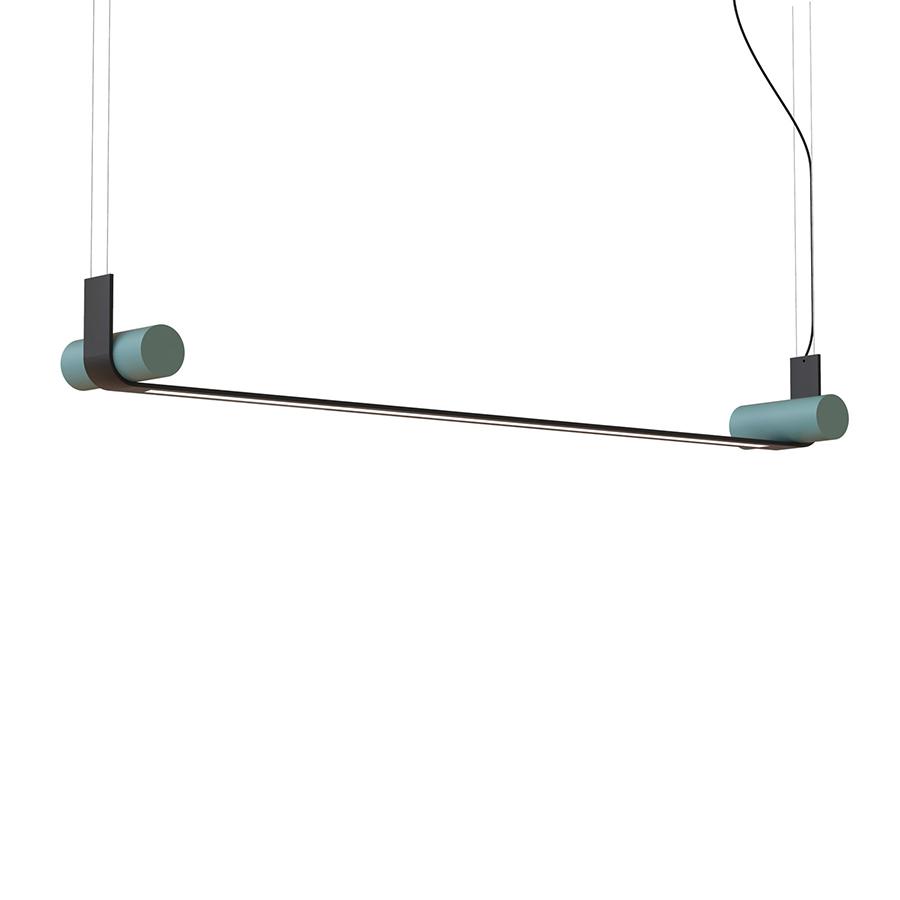 TOOY lampe à suspension NASTRO 563.22 (Noir / Gris-vert - Aluminium et métal)