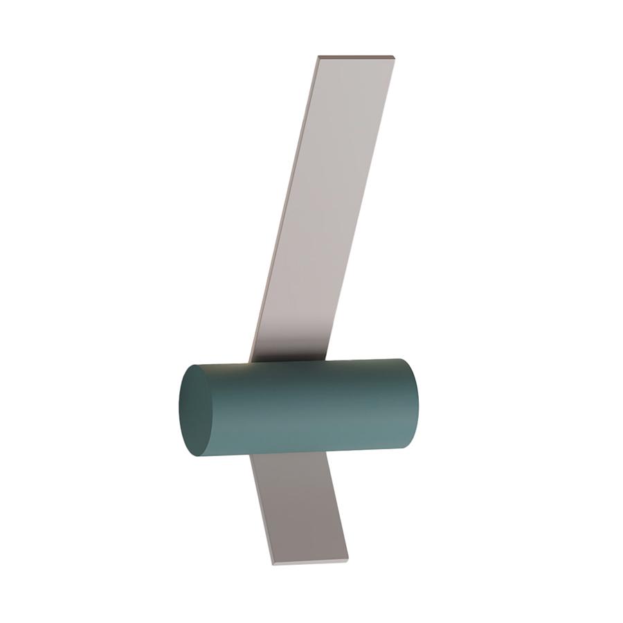 TOOY lampe murale applique NASTRO 563.41 (Coquille d'oeuf / Gris-vert - Aluminium et métal)