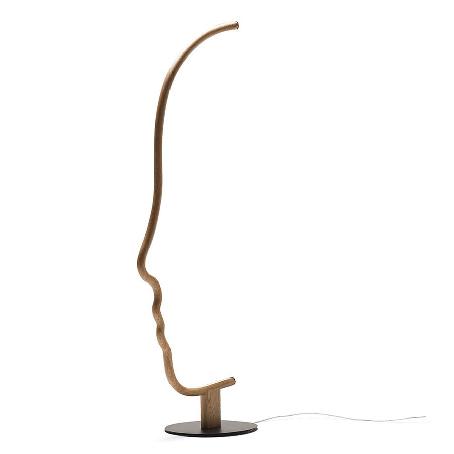 MOGG lampadaire VIS A VIS WOOD (Châtaigne - Bois massif et métal)