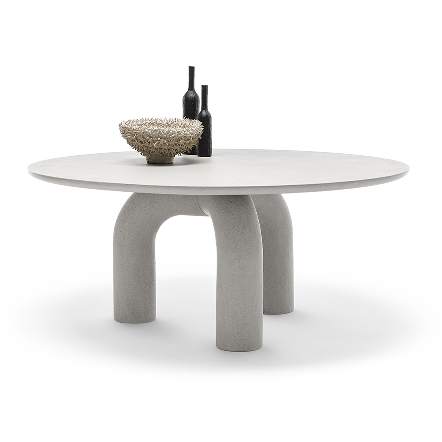 MOGG table ronde ELEPHANTE Ø160xH75 cm (Matériel - Bois et polyuréthane)