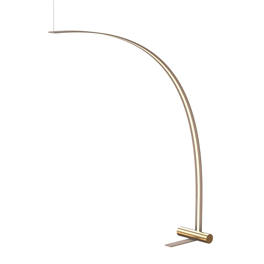 TOOY lampadaire NASTRO 563.64 (Coquille d'oeuf / Laiton brossé - Aluminium et métal)